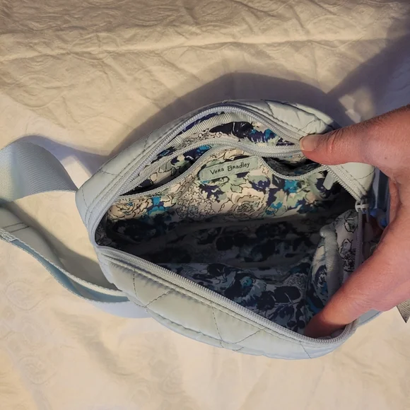 Vera Bradley Light Blue Quilted Belt Bag - Picture 5 of 7
